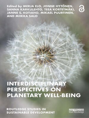 cover image of Interdisciplinary Perspectives on Planetary Well-Being